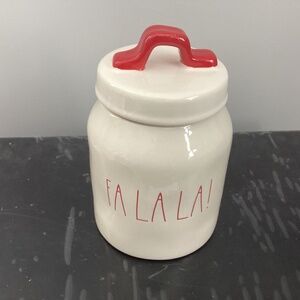 Rae Dunn Fa la la canister